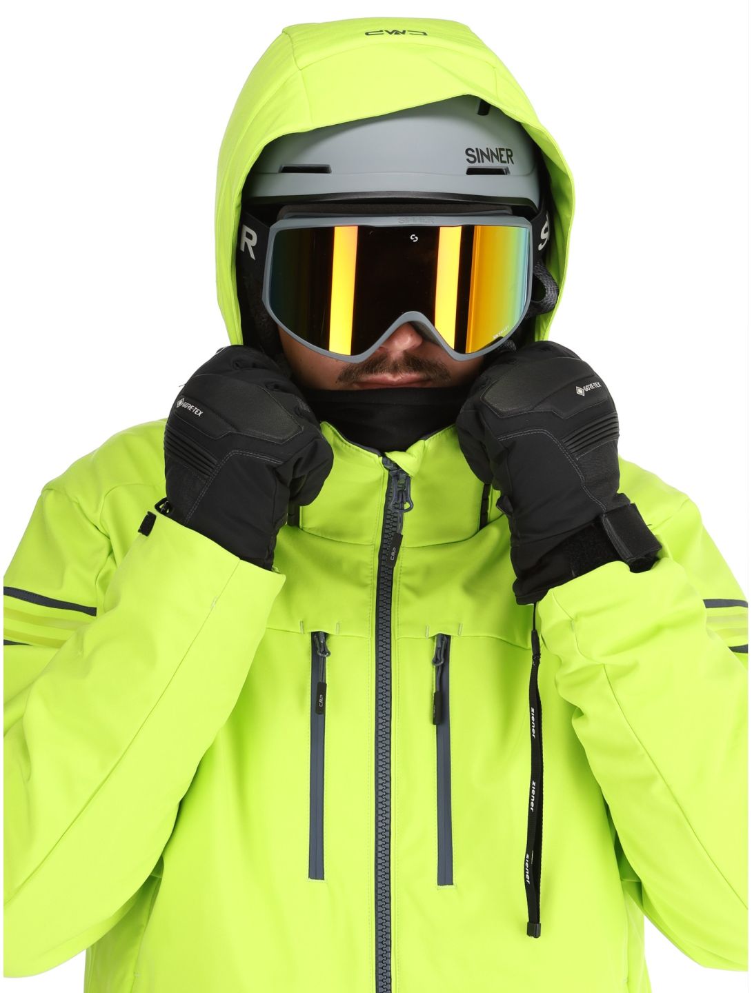 CMP, 34W4647 ski jacket men Acid green 