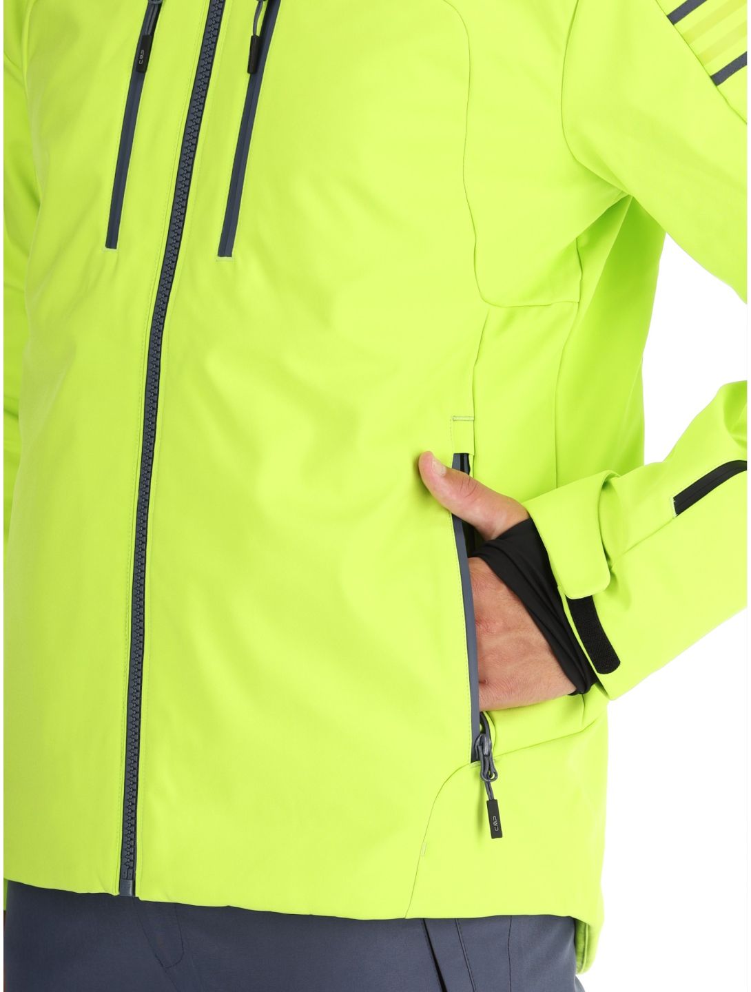 CMP, 34W4647 ski jacket men Acid green 