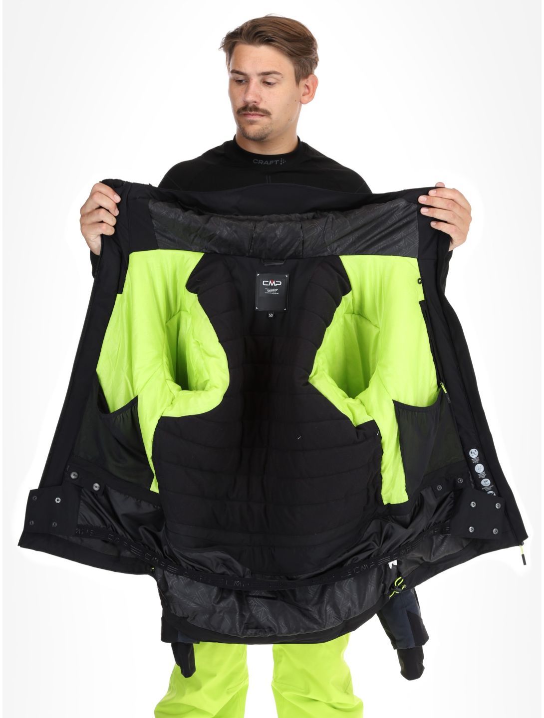 CMP, 34W4667 ski jacket men Black black 