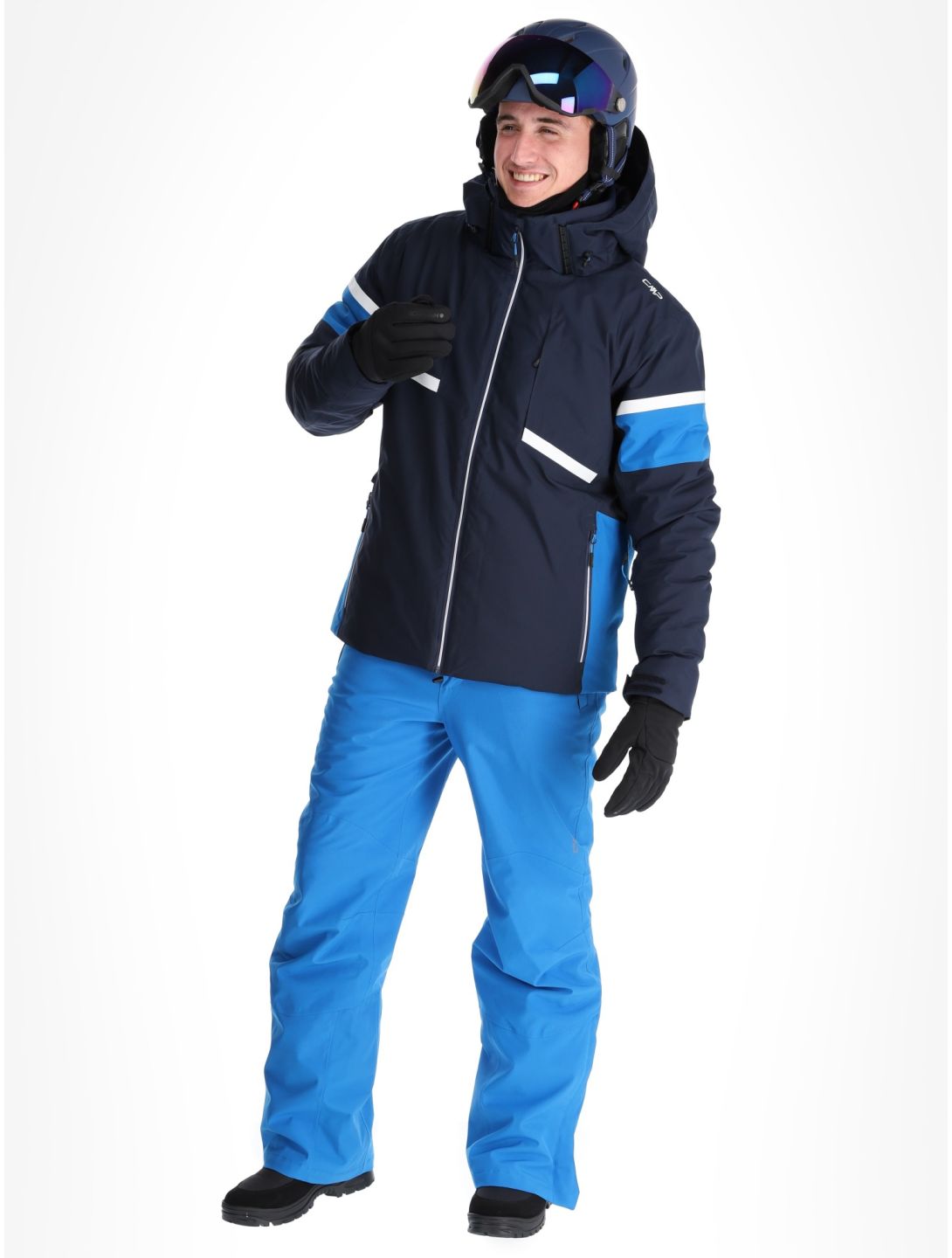 CMP, 34W4677 ski jacket men Black Blue blue 