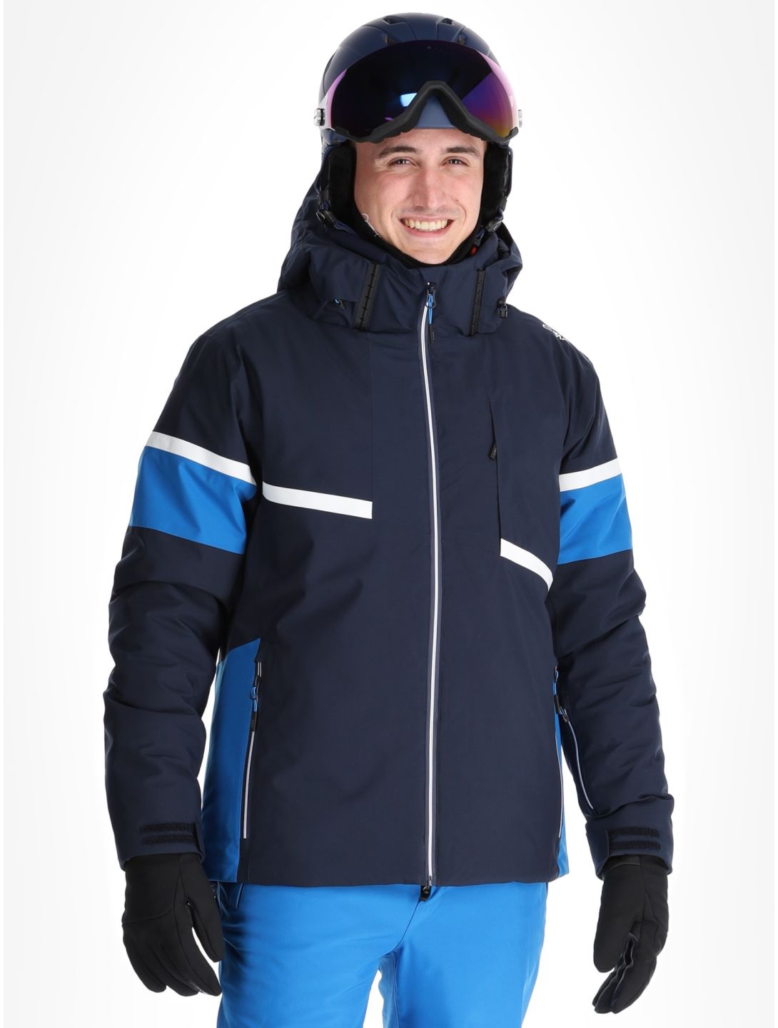 CMP, 34W4677 ski jacket men Black Blue blue 