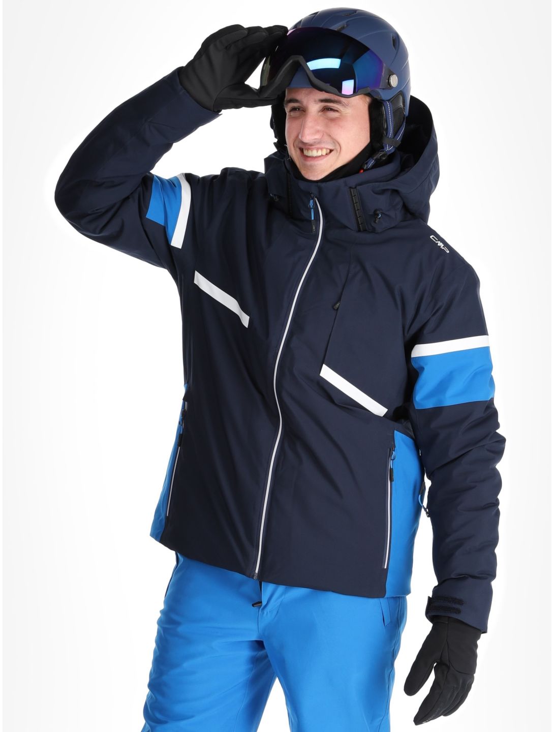 CMP, 34W4677 ski jacket men Black Blue blue 