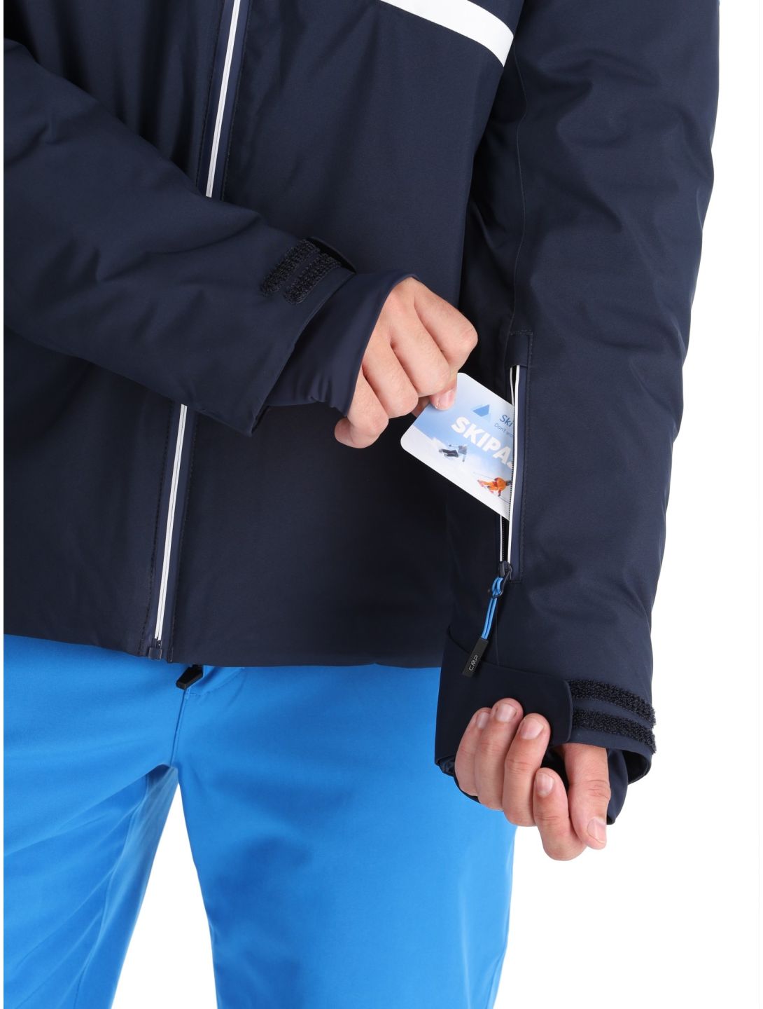 CMP, 34W4677 ski jacket men Black Blue blue 