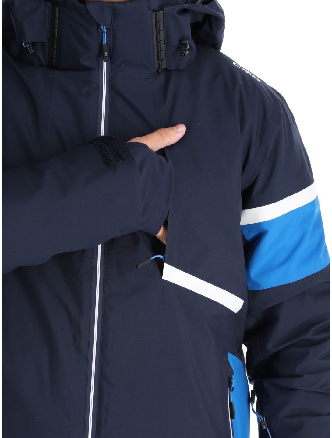 CMP, 34W4677 ski jacket men Black Blue blue 