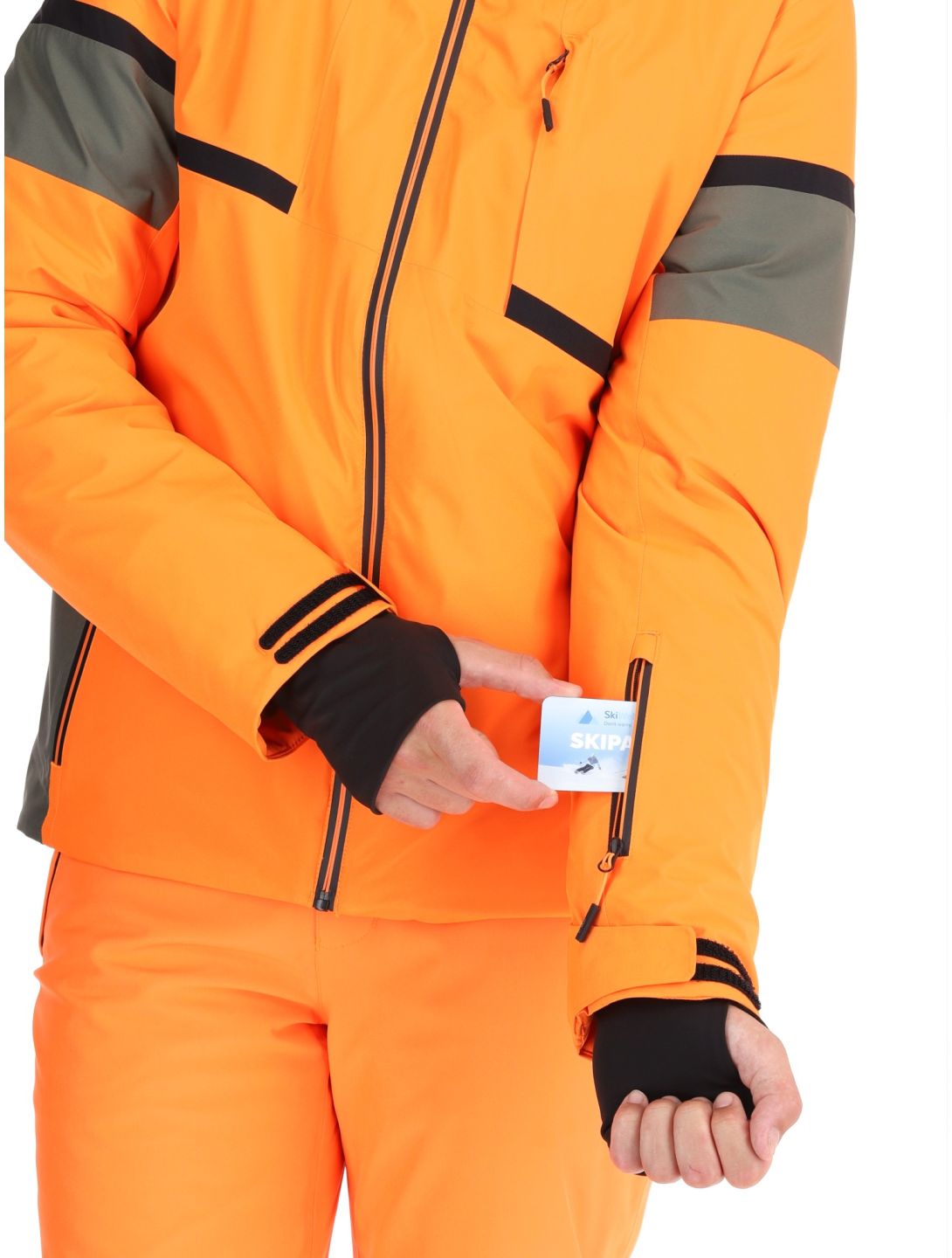 CMP, 34W4677 ski jacket men Fanta Fluo orange 