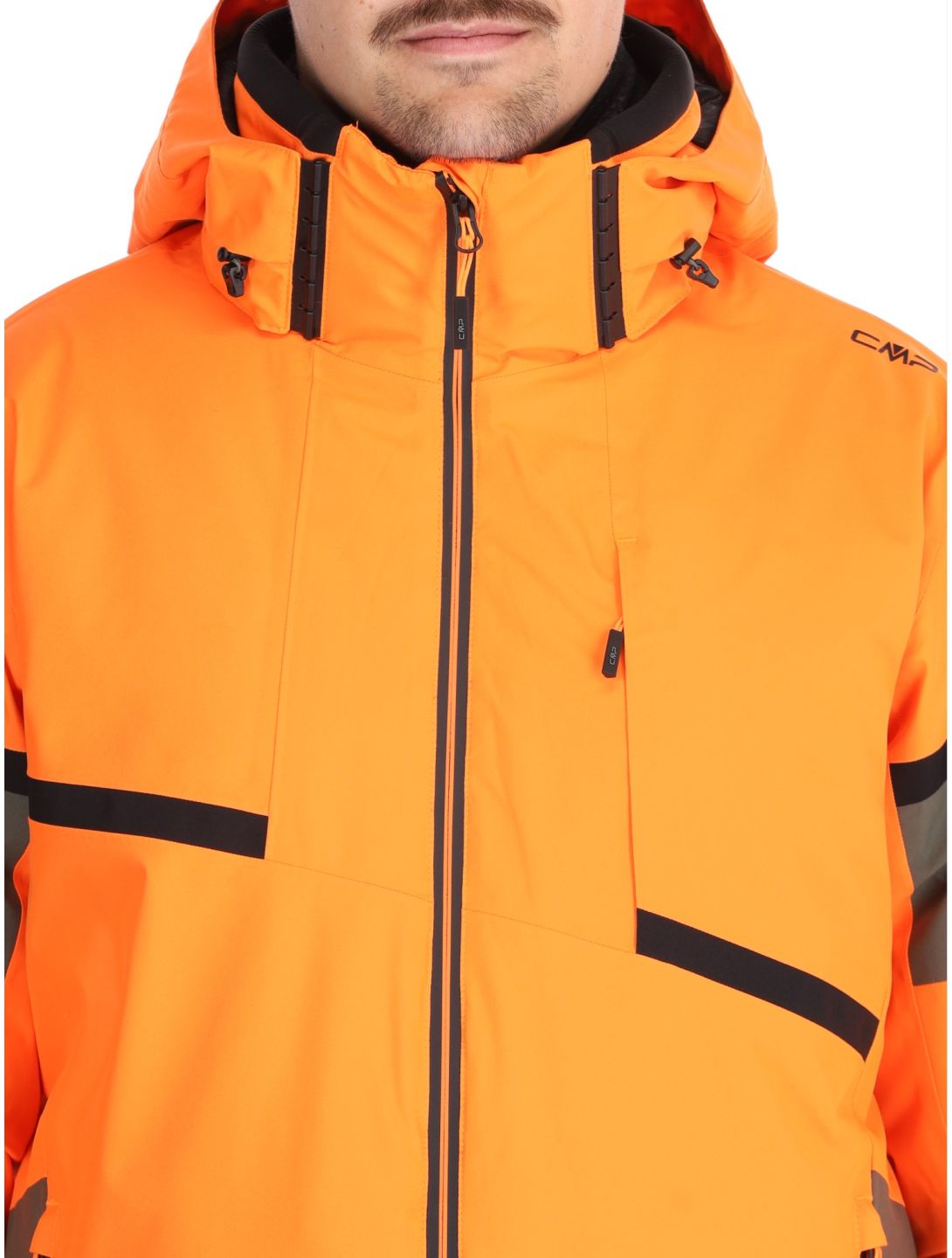 CMP, 34W4677 ski jacket men Fanta Fluo orange 