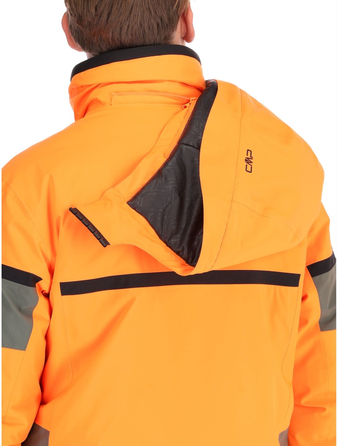 CMP, 34W4677 ski jacket men Fanta Fluo orange 