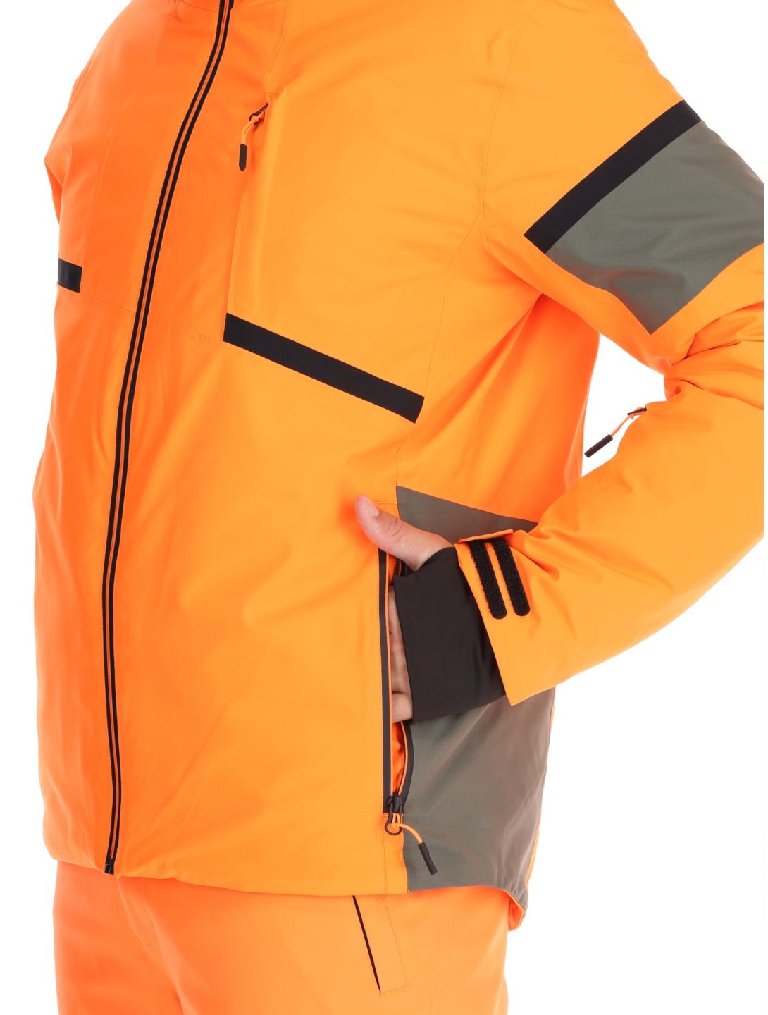 CMP, 34W4677 ski jacket men Fanta Fluo orange 