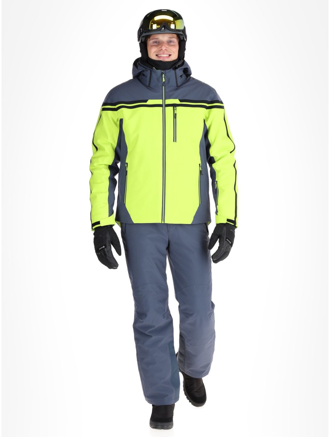 CMP, 34W4687 ski jacket men Acid green 