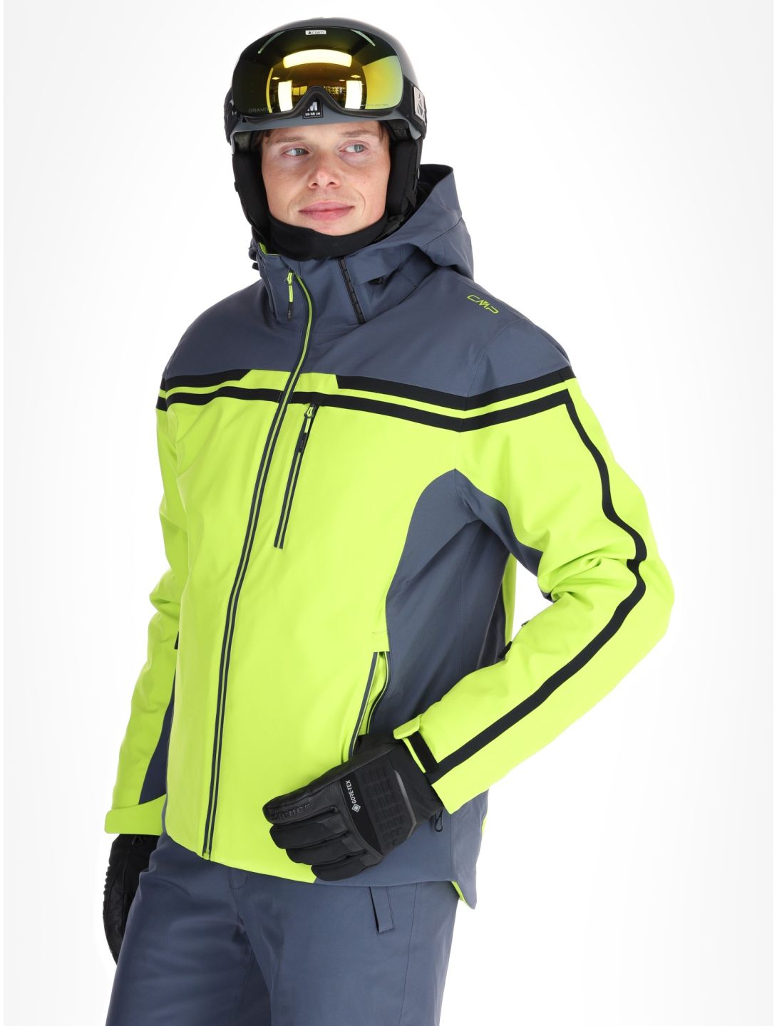 CMP, 34W4687 ski jacket men Acid green 