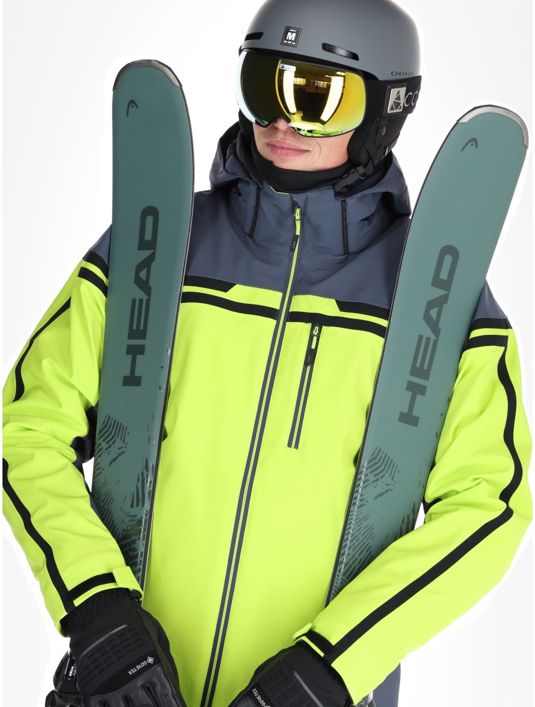 CMP, 34W4687 ski jacket men Acid green 