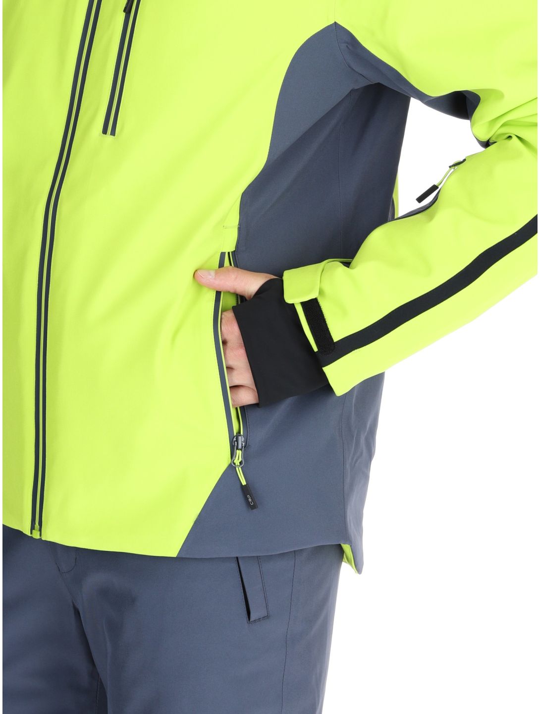 CMP, 34W4687 ski jacket men Acid green 