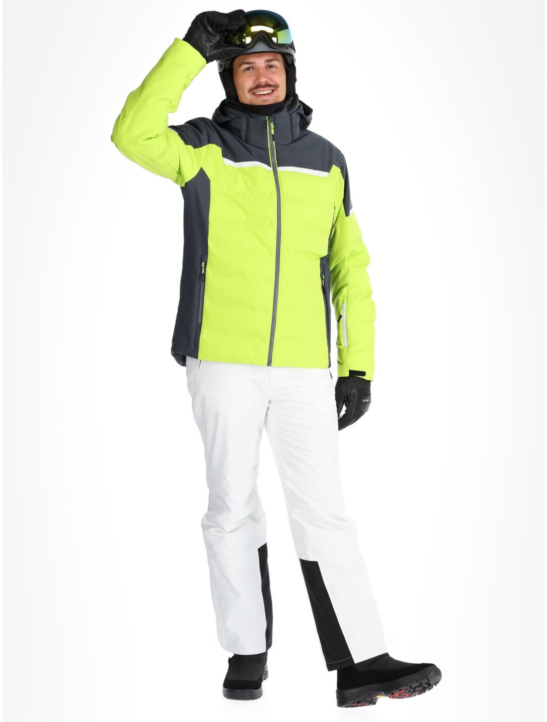 CMP, 34W4697 ski jacket men Acid green 