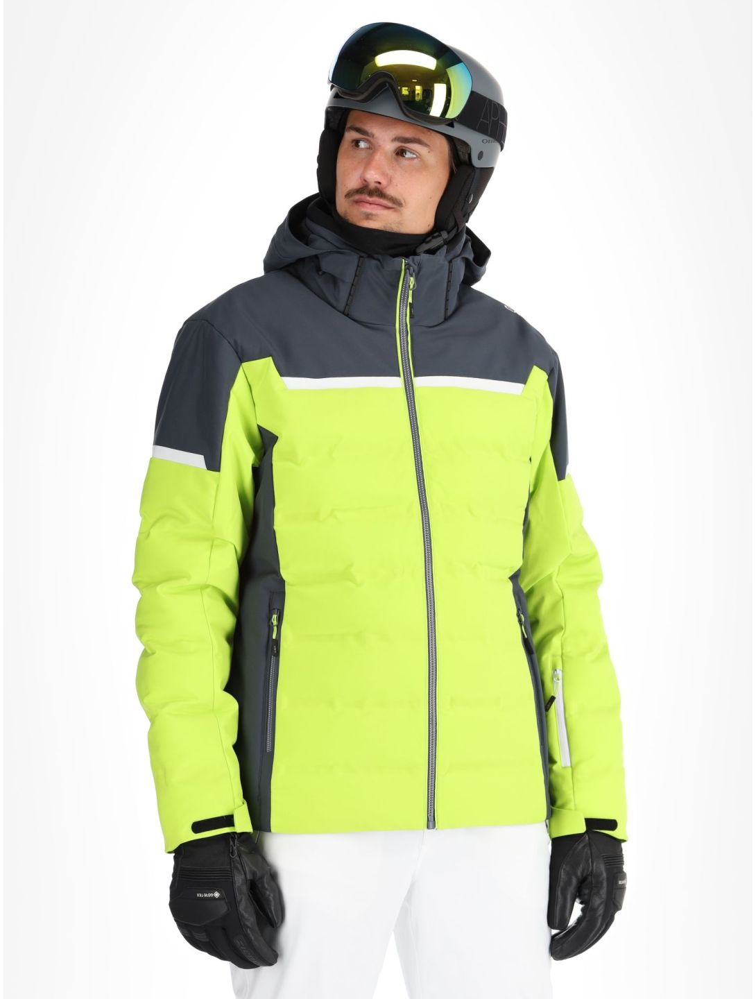 CMP, 34W4697 ski jacket men Acid green 