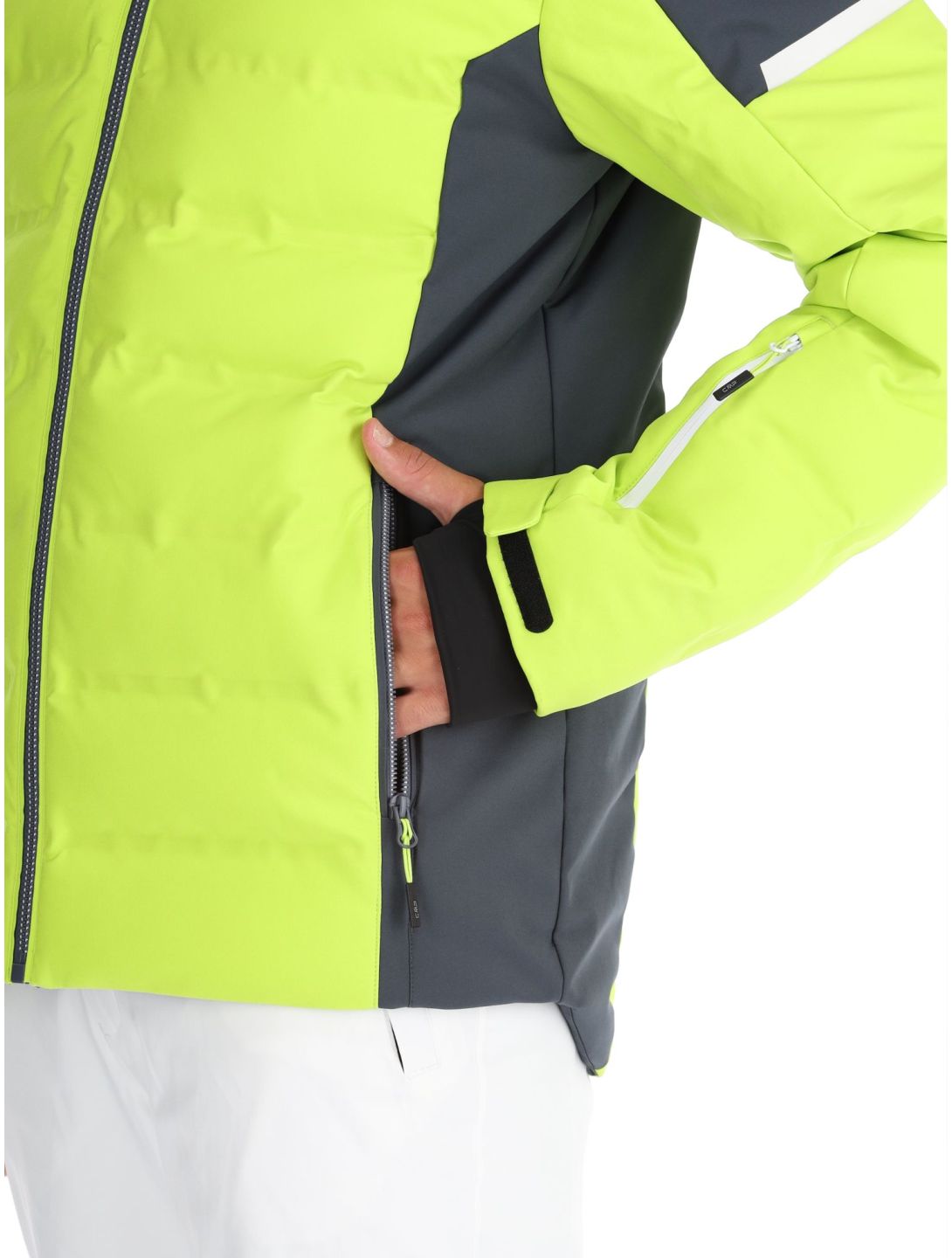 CMP, 34W4697 ski jacket men Acid green 