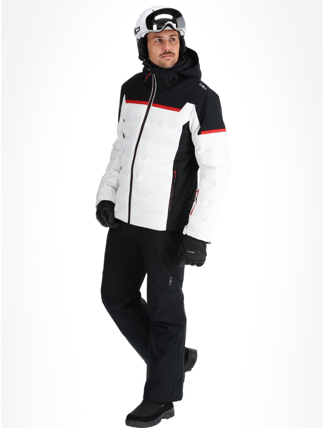 CMP, 34W4697 ski jacket men White white 