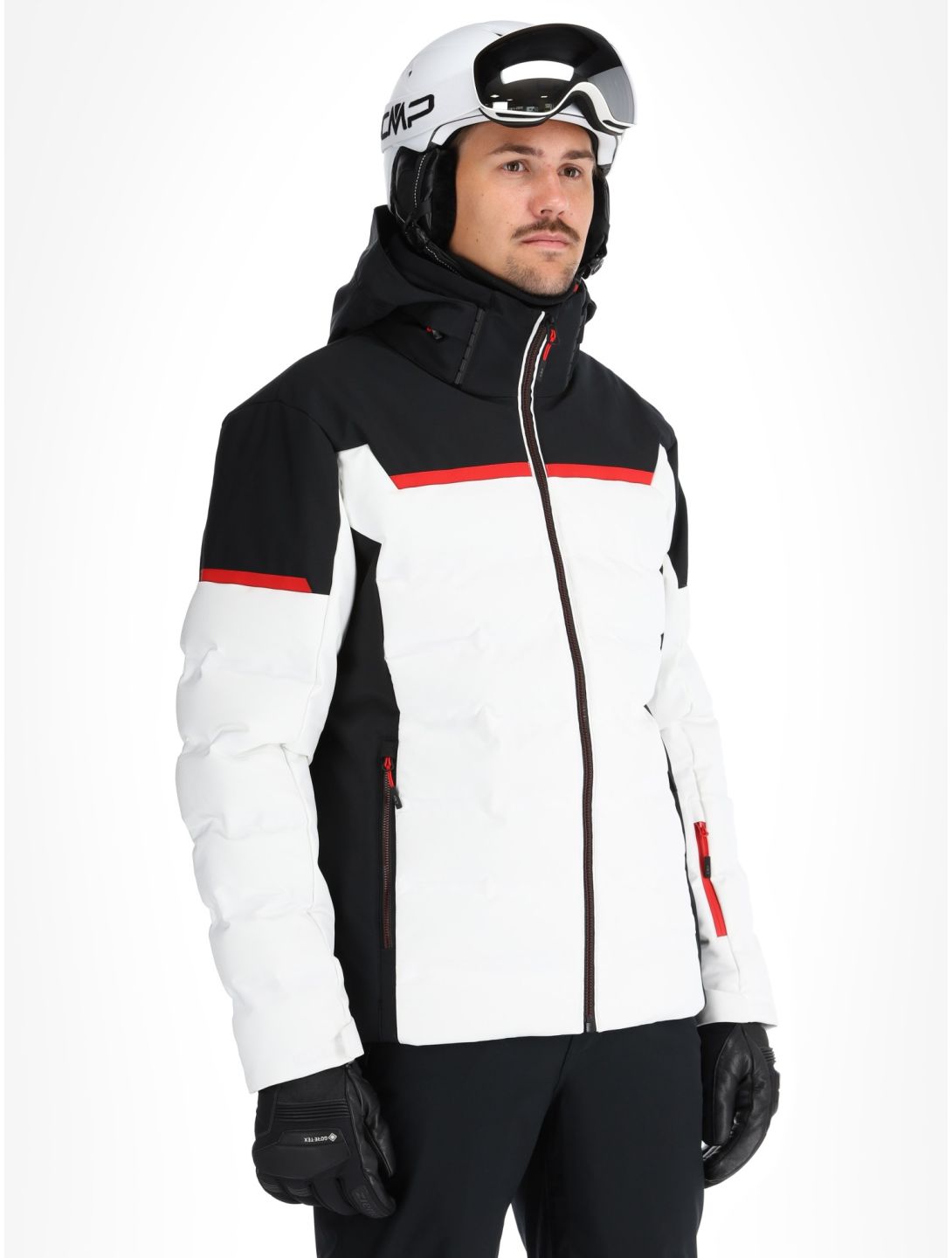 CMP, 34W4697 ski jacket men White white 