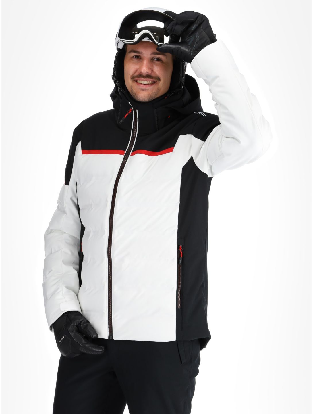 CMP, 34W4697 ski jacket men White white 