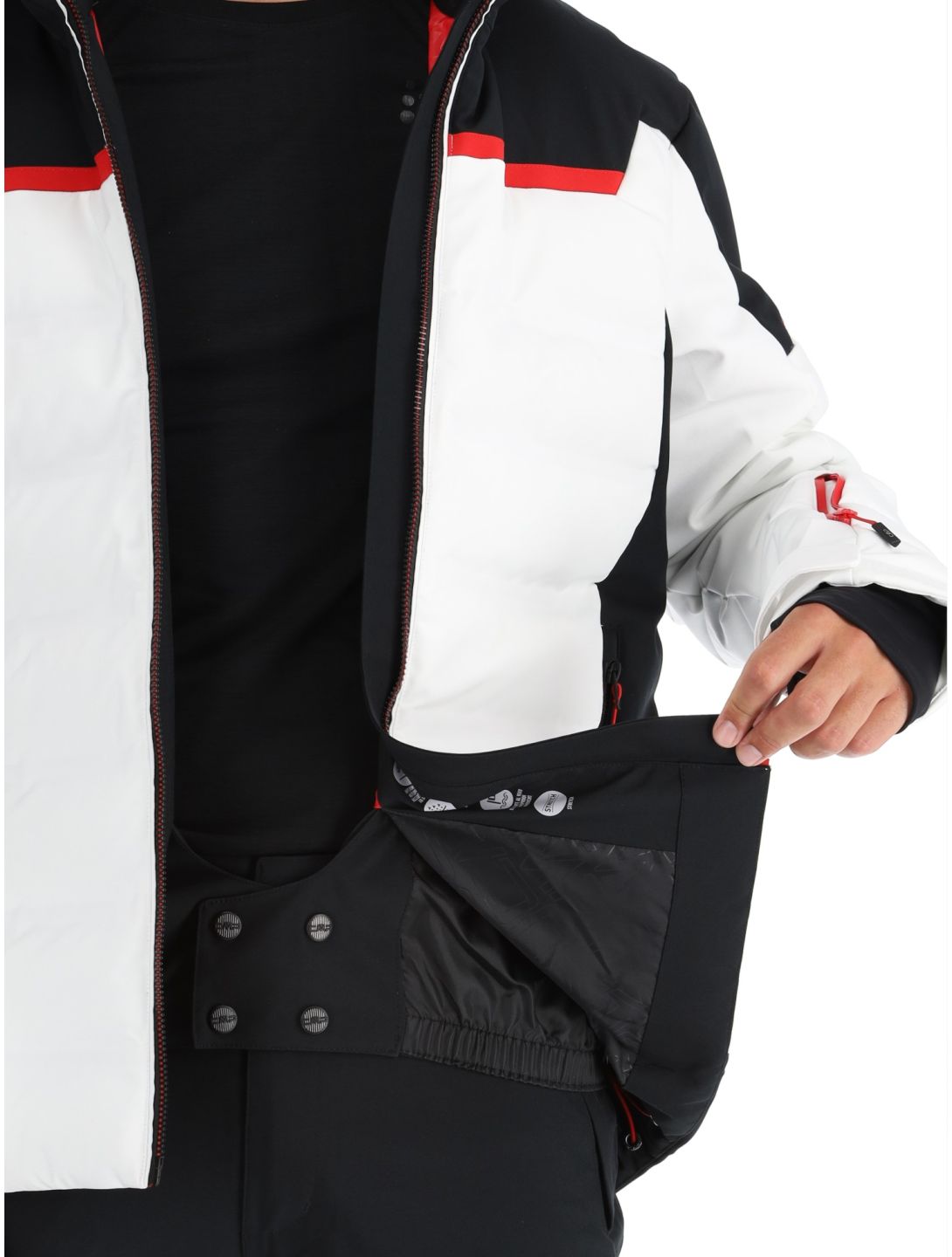 CMP, 34W4697 ski jacket men White white 