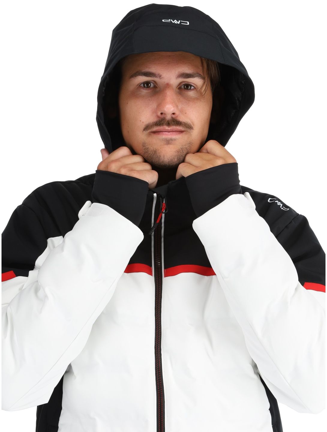 CMP, 34W4697 ski jacket men White white 