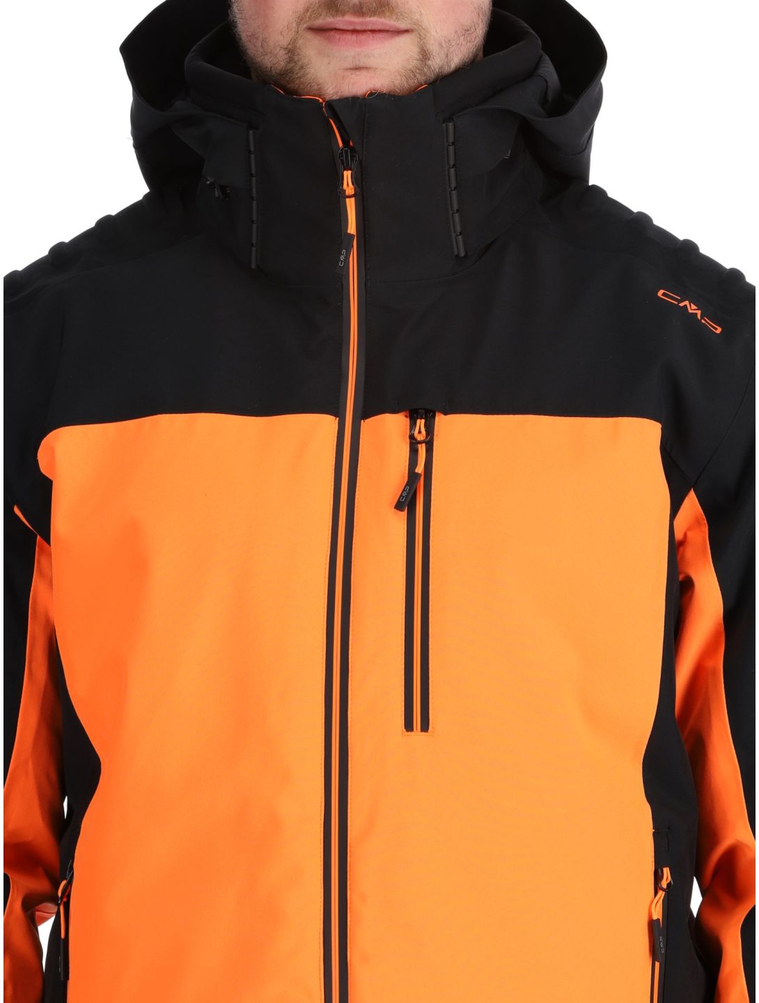 CMP, 34W4707 ski jacket men Fanta Fluo orange 