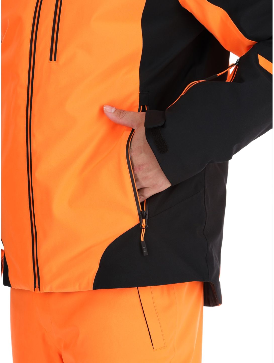 CMP, 34W4707 ski jacket men Fanta Fluo orange 