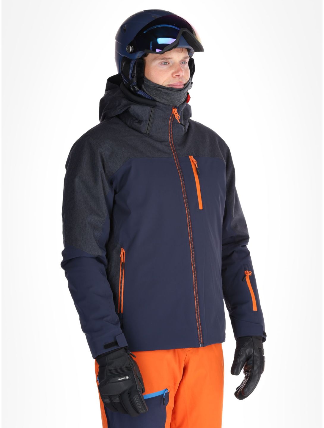 CMP, 34W4717 ski jacket men Black Blue blue 