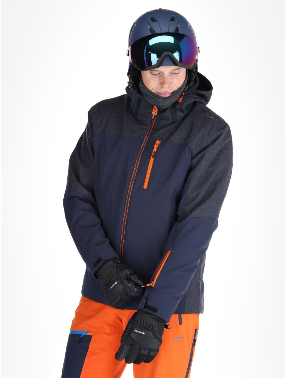 CMP, 34W4717 ski jacket men Black Blue blue 