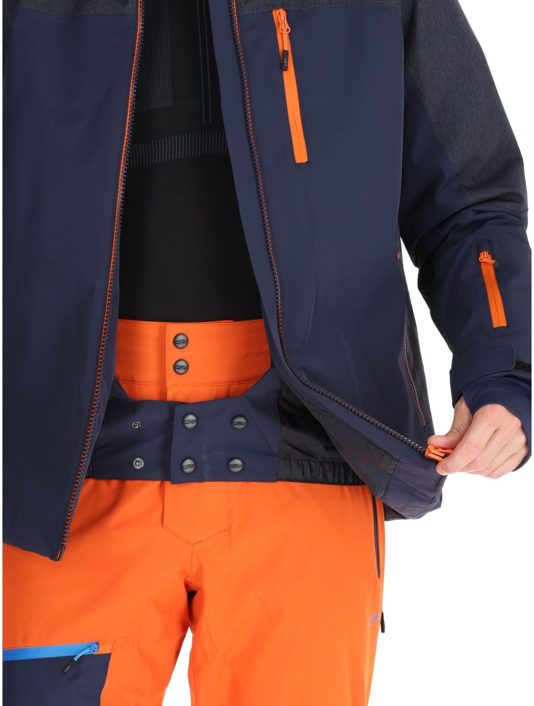 CMP, 34W4717 ski jacket men Black Blue blue 