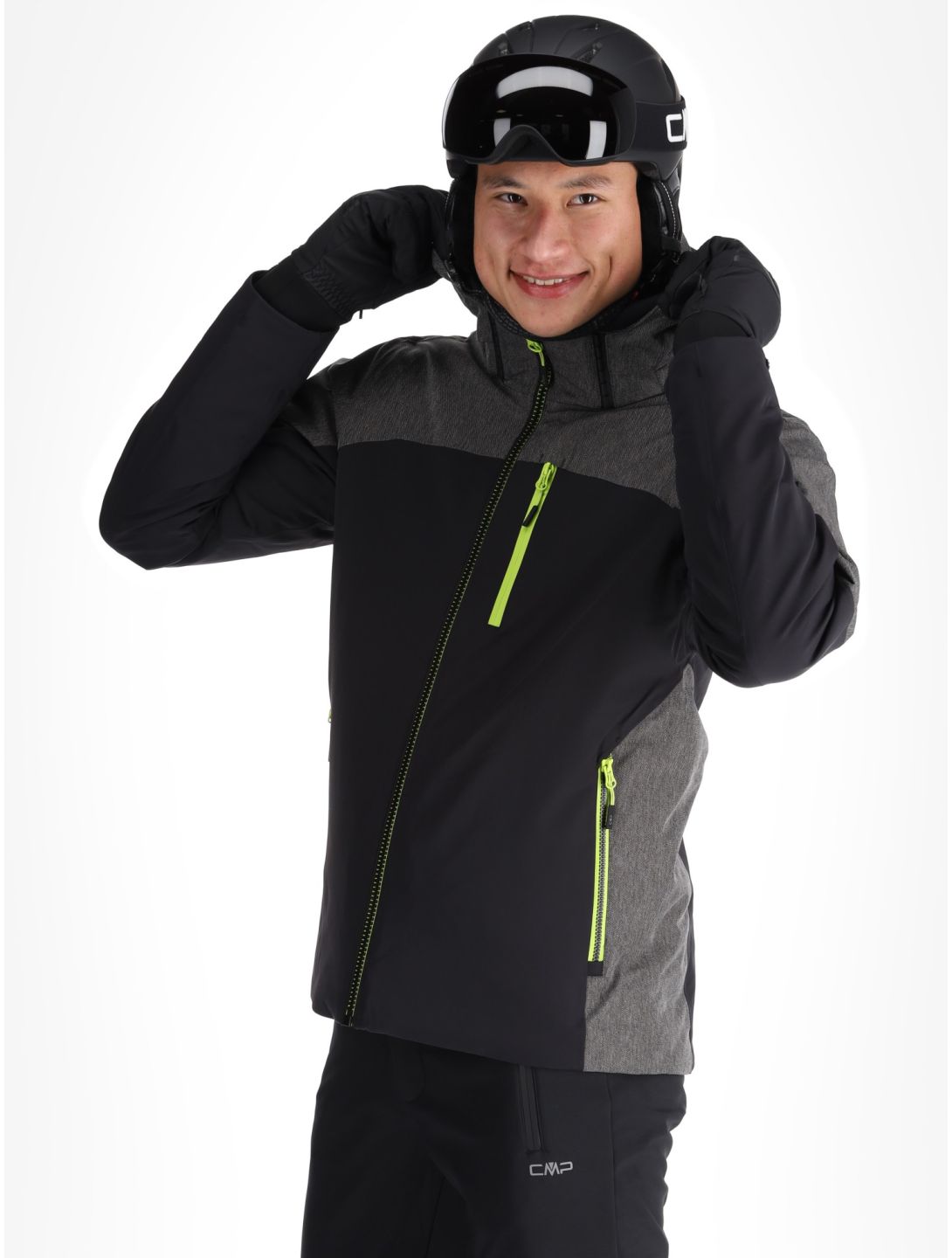 CMP, 34W4717 ski jacket men Black black 