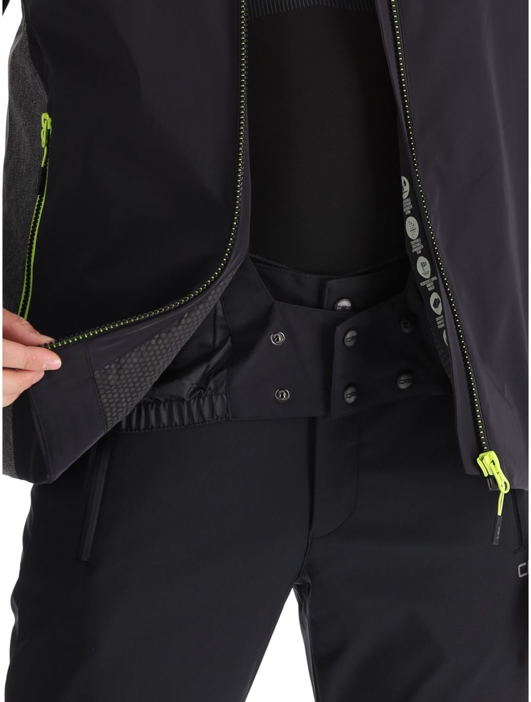 CMP, 34W4717 ski jacket men Black black 