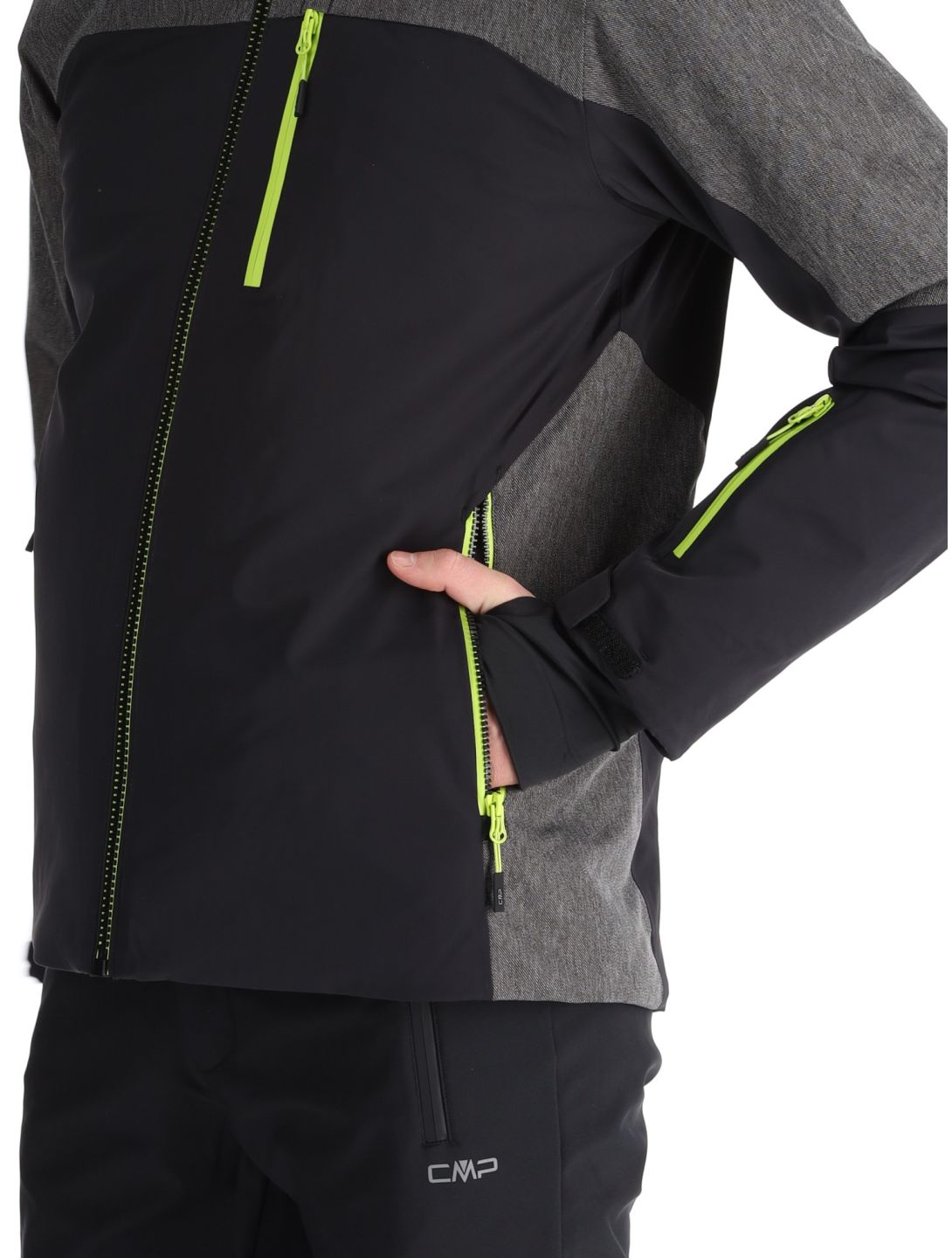 CMP, 34W4717 ski jacket men Black black 