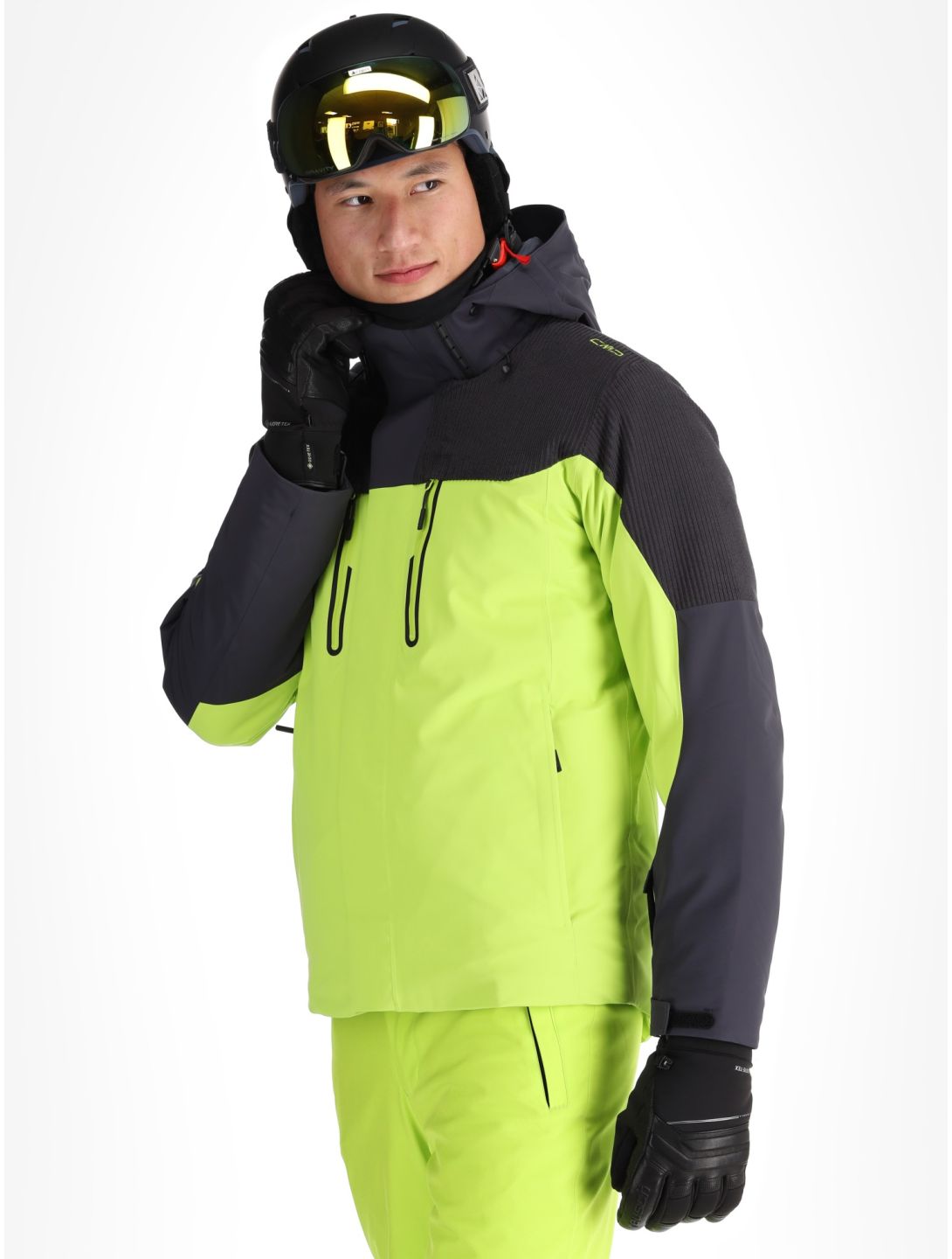 CMP, 34W4737 ski jacket men Acid green 