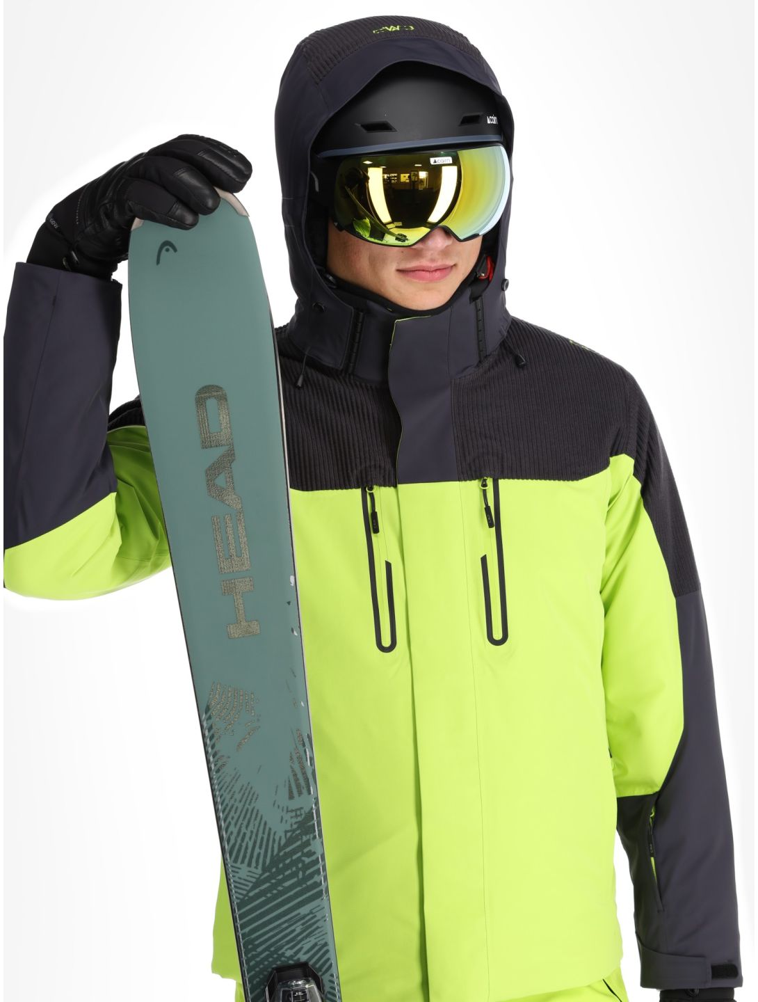 CMP, 34W4737 ski jacket men Acid green 