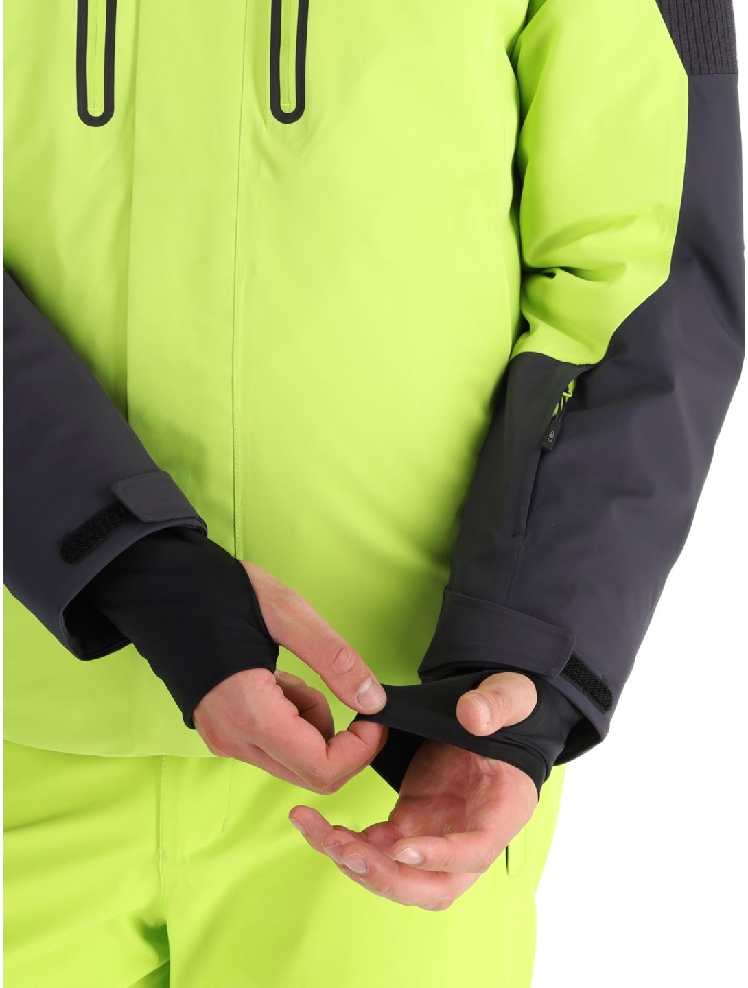 CMP, 34W4737 ski jacket men Acid green 