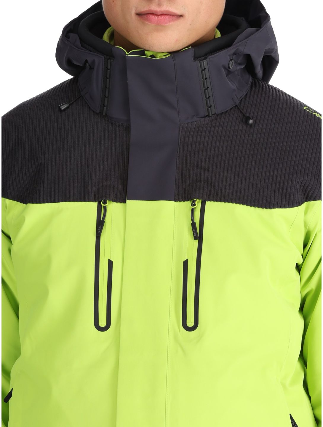 CMP, 34W4737 ski jacket men Acid green 