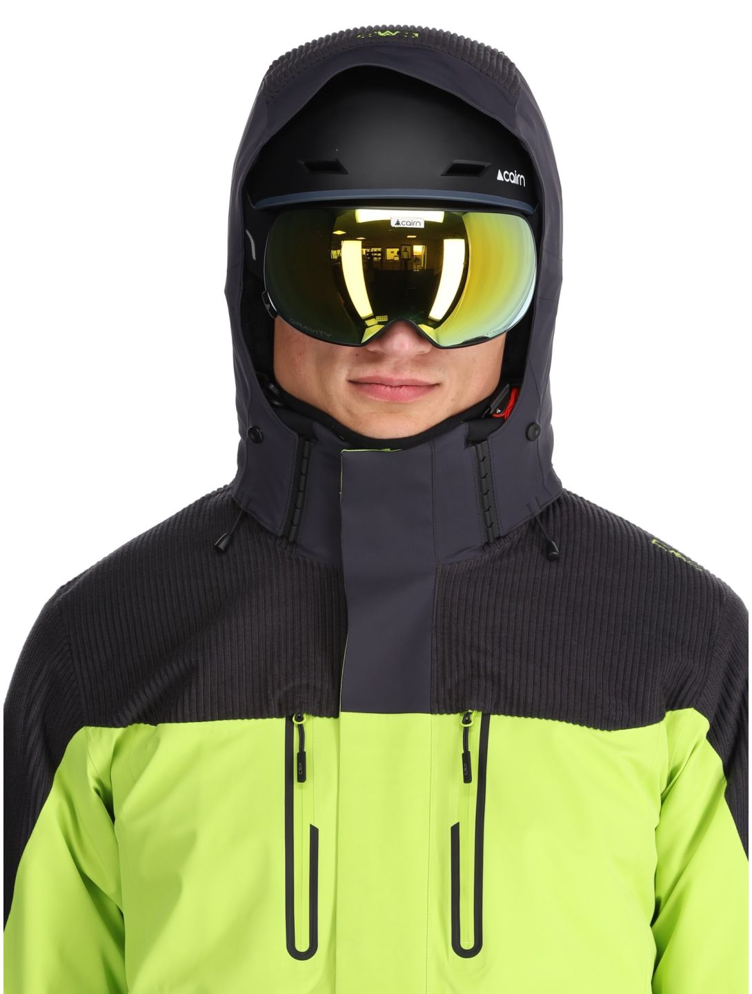 CMP, 34W4737 ski jacket men Acid green 