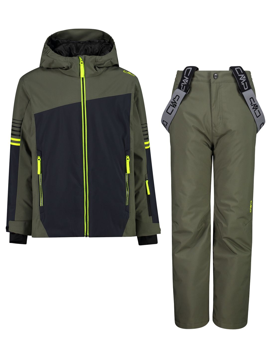 CMP, 34W4924 ski set kids Olive green 