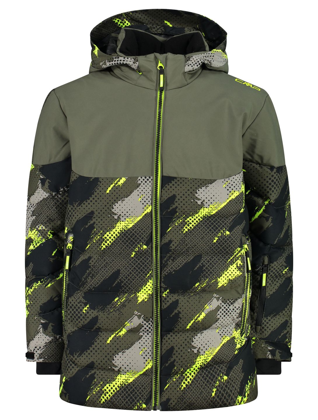 CMP, 34W4994P ski jacket kids Olive / Black black, green 