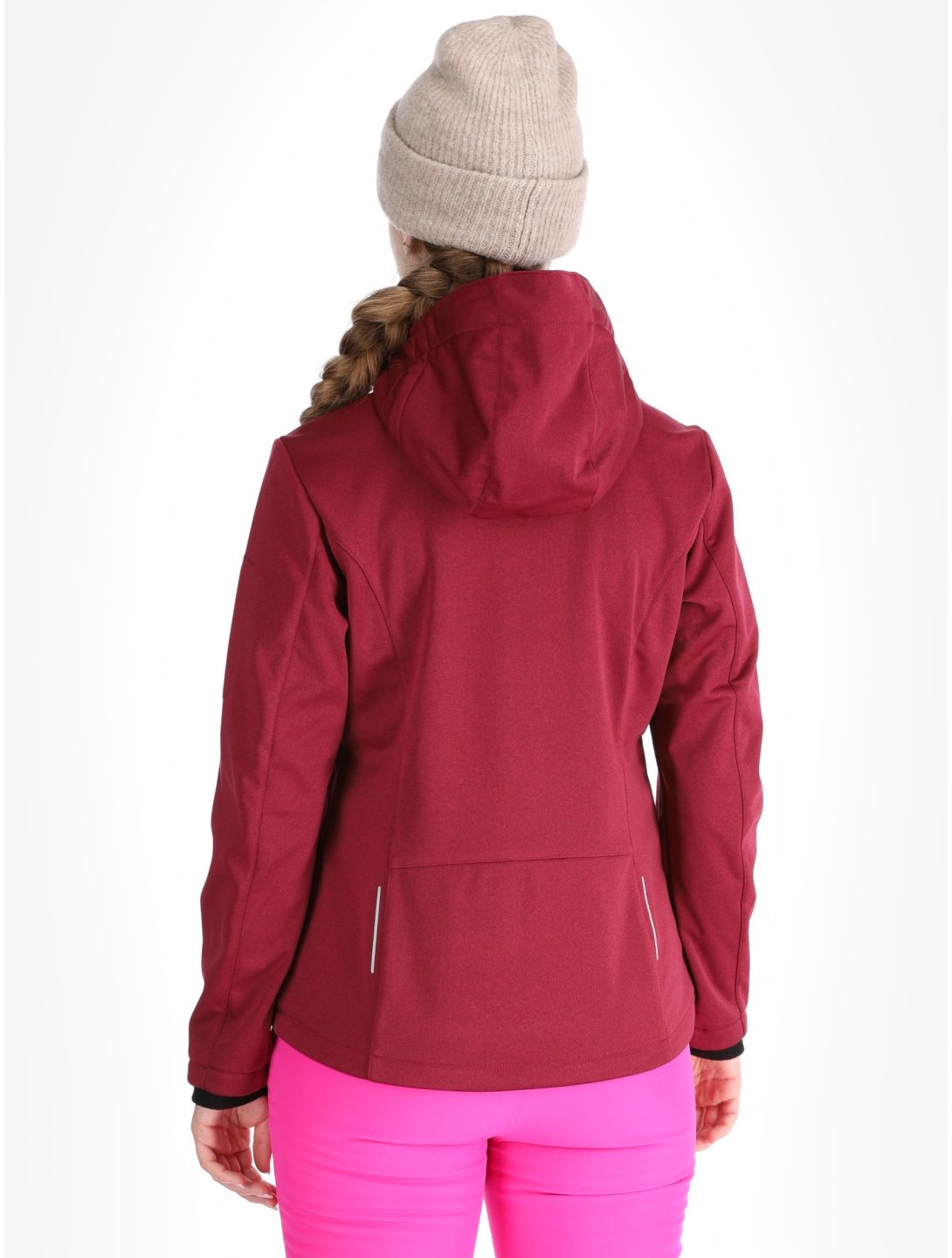 CMP, 39A5006M softshell ski jacket women Anemone Melange / Festival red 