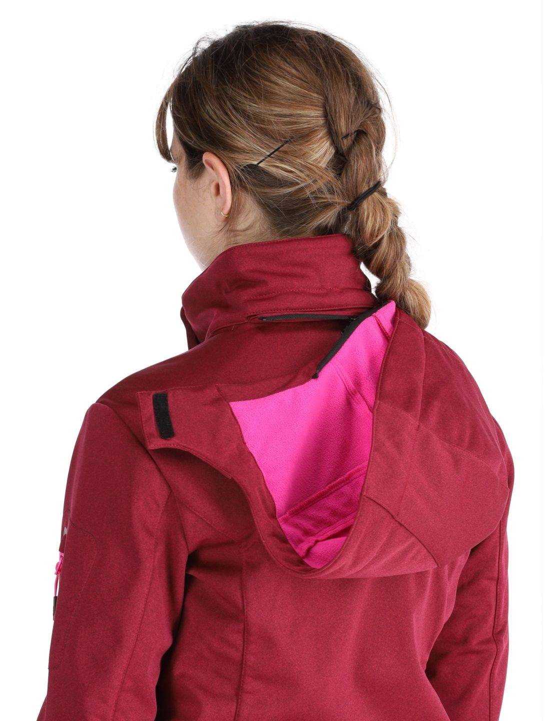 CMP, 39A5006M softshell ski jacket women Anemone Melange / Festival red 