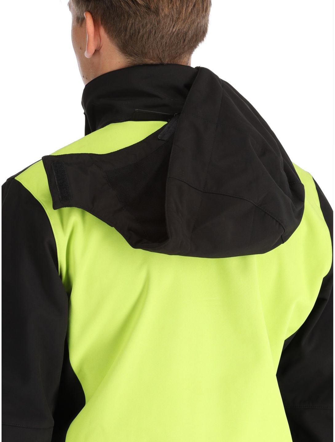 CMP, 3A01787N softshell ski jacket men Acid Yellow / Black black, yellow 