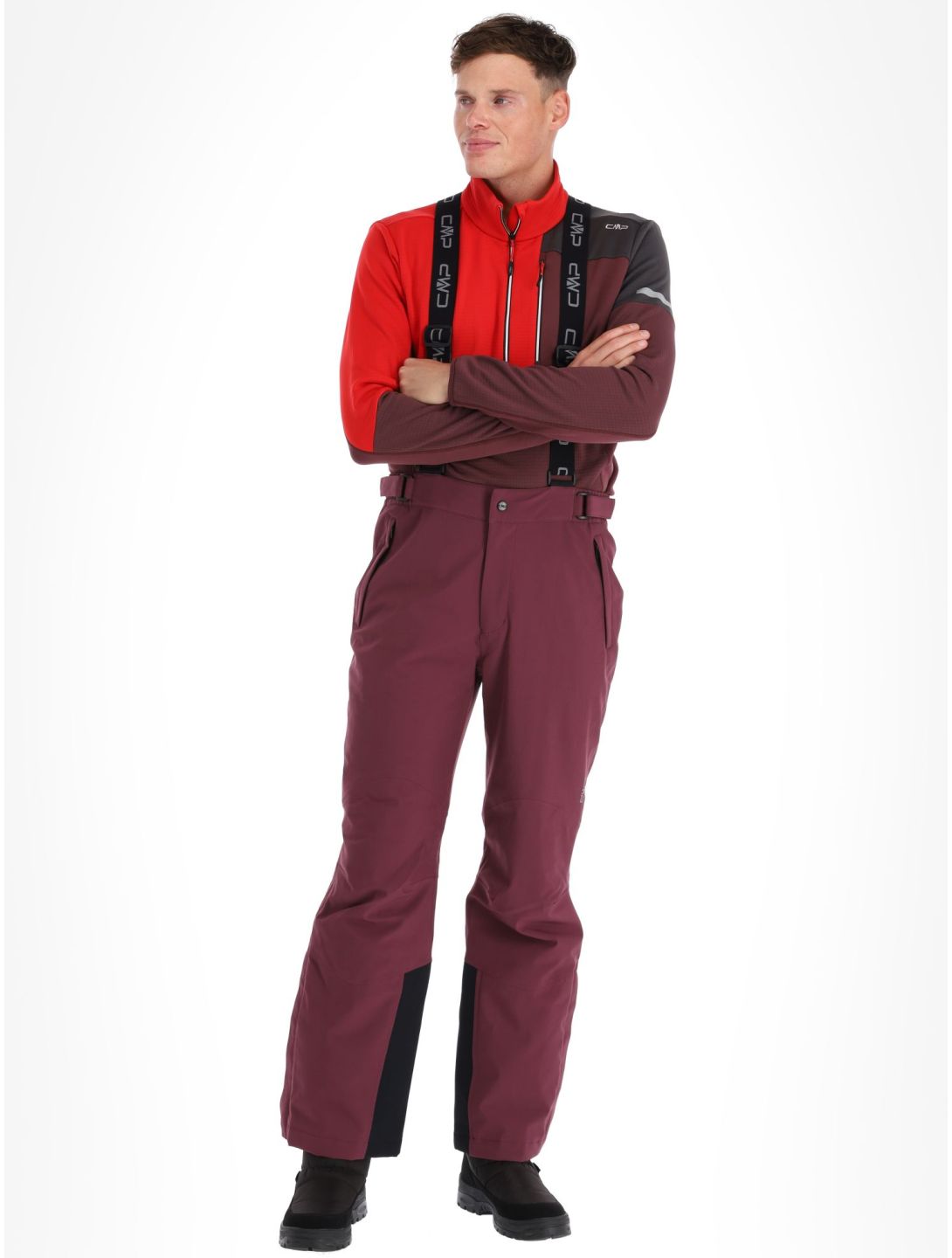 CMP, 3W17397N ski pants men Burgundy burgundy 