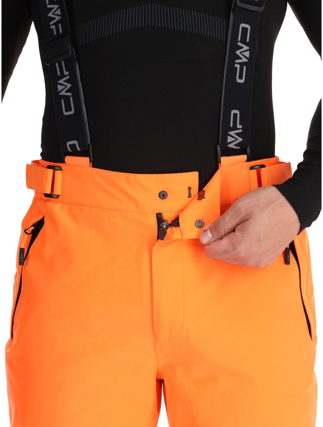 CMP, 3W17397N ski pants men Fanta Fluo orange 