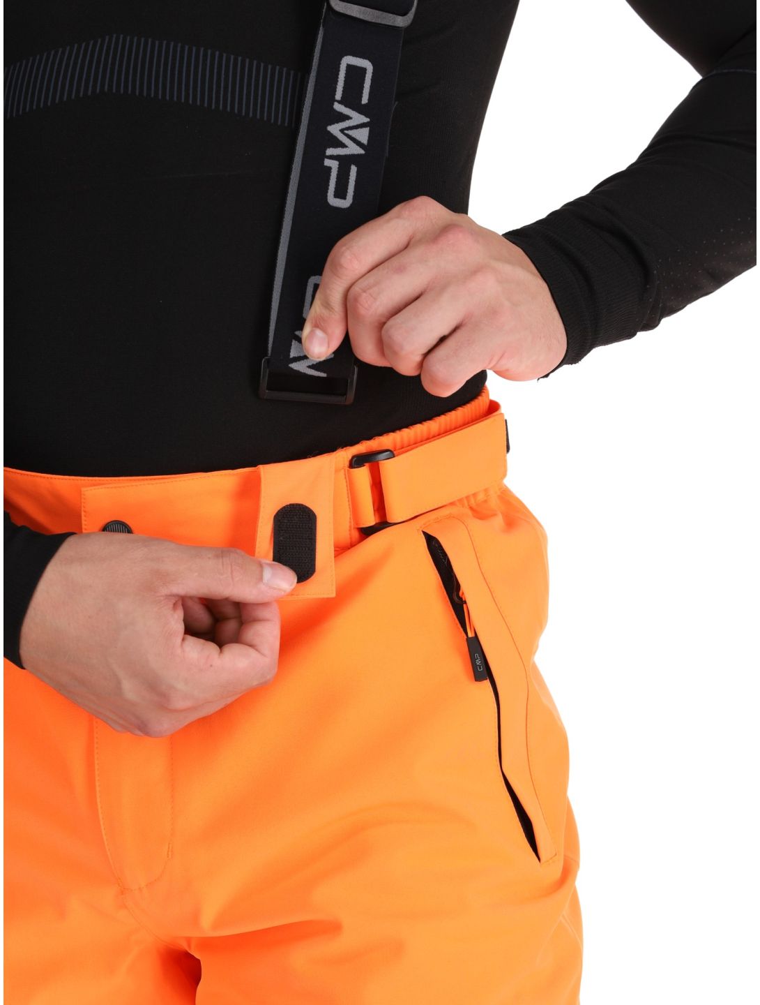 CMP, 3W17397N ski pants men Fanta Fluo orange 