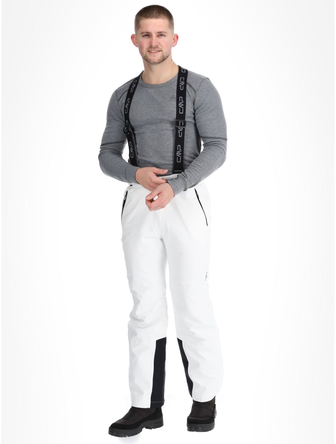 CMP, 3W17397N ski pants men White white 