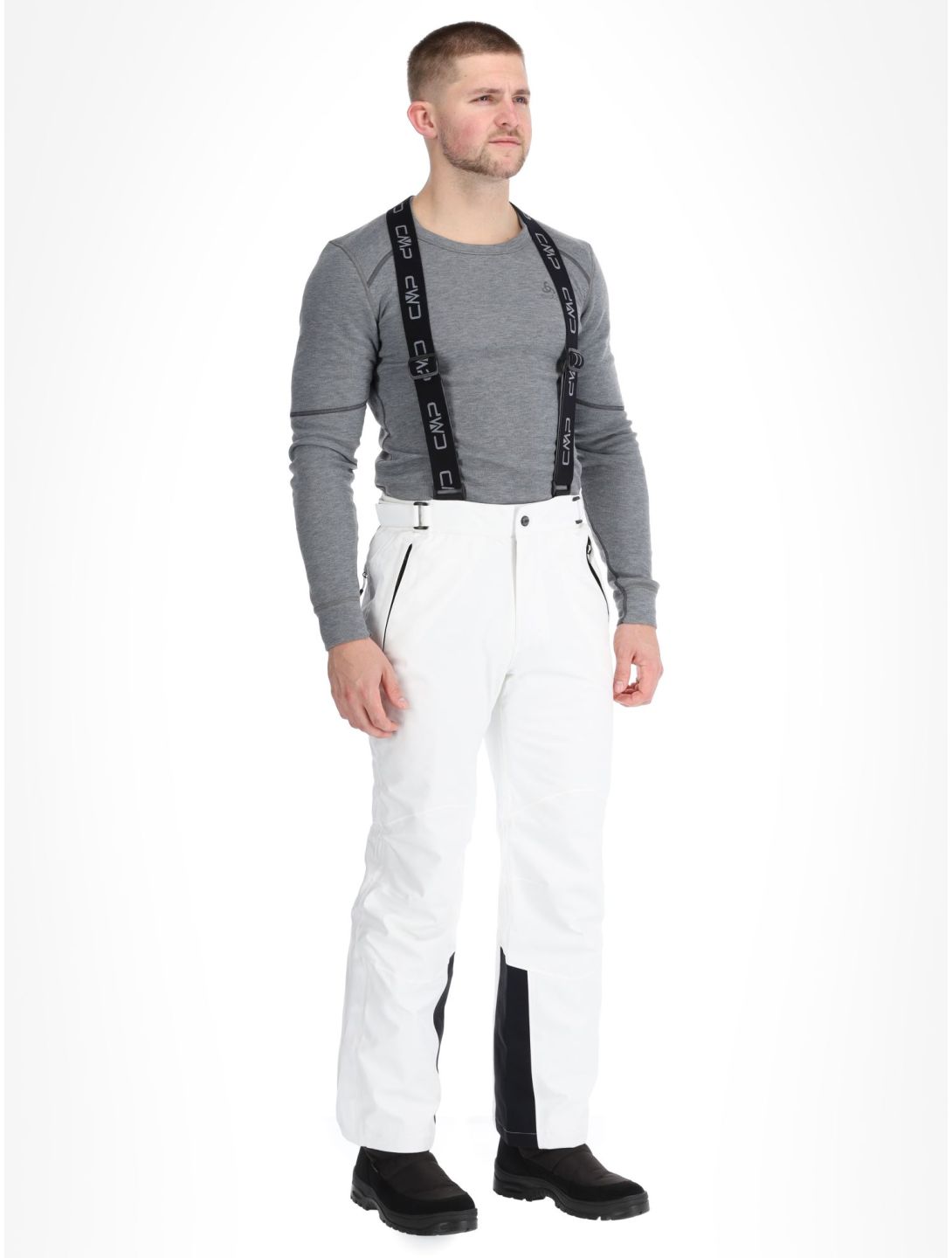 CMP, 3W17397N ski pants men White white 