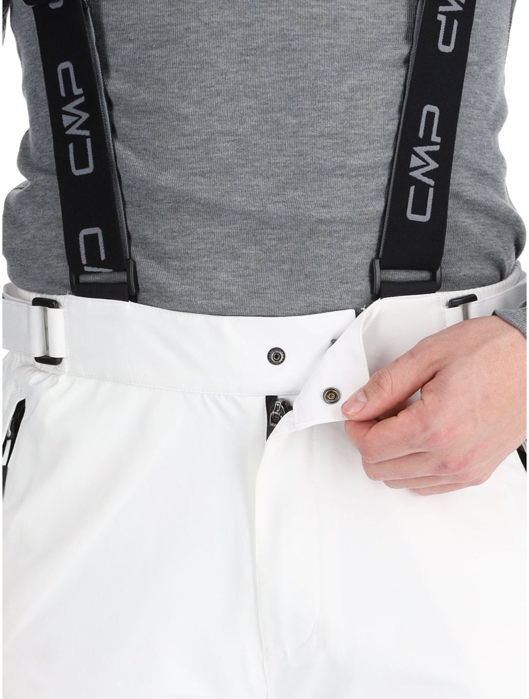 CMP, 3W17397N ski pants men White white 