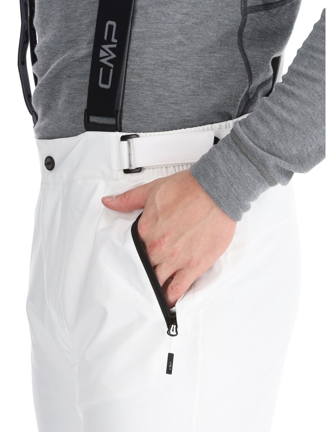 CMP, 3W17397N ski pants men White white 