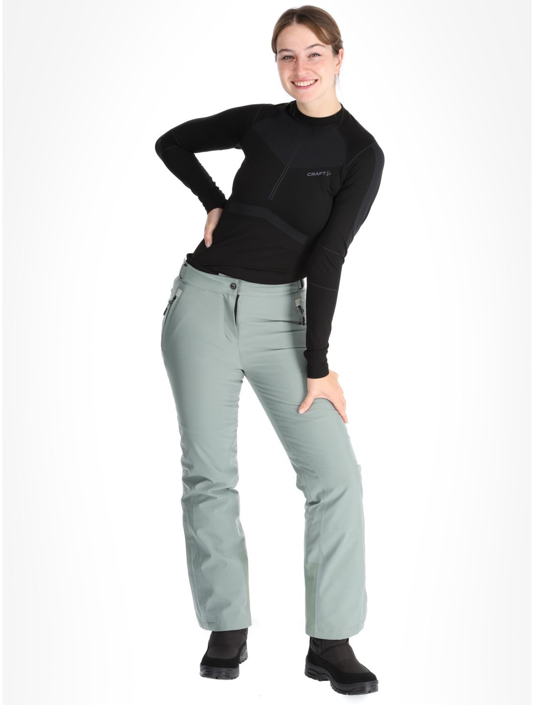 CMP, 3W18596N ski pants women Mineral green 